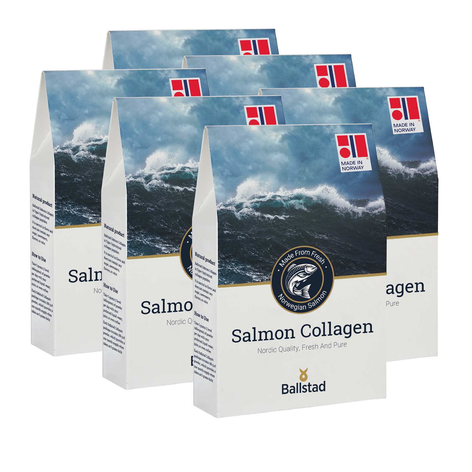 Ballstad Somon Kolajen - Aylık Ambalajda (6&