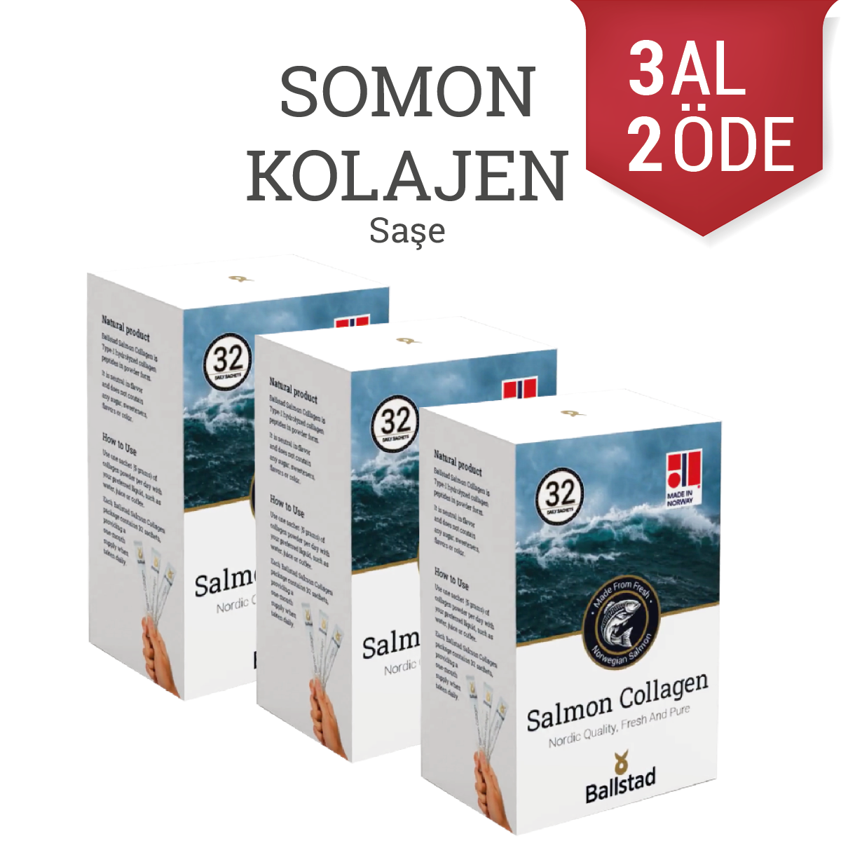 Ballstad Somon Kolajen (Günlük Saşelerde)3 Al 2 Öde!