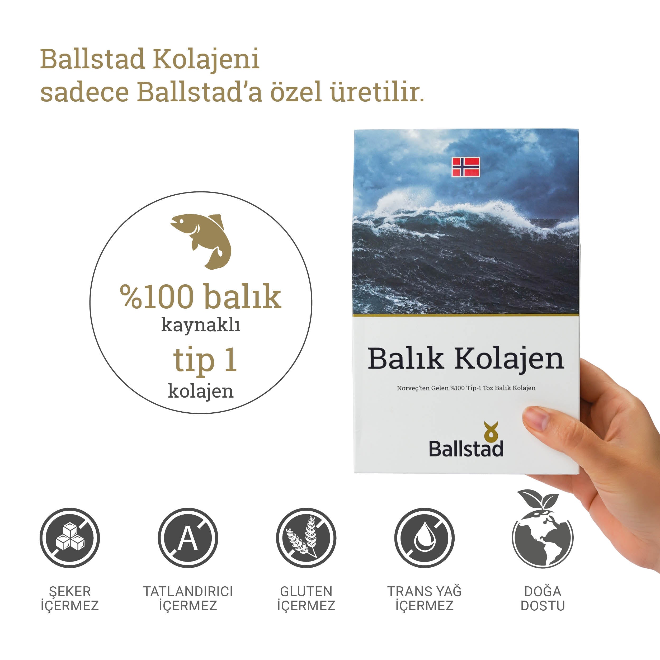Abonelik: Ballstad Somon Kolajen - Aylık Ambalajda